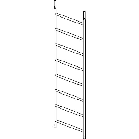 Gerüstrahmen gebördelt  72 x 217 cm