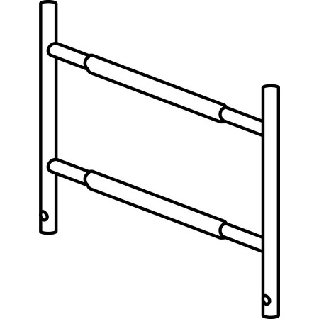 Geländerteil gebördelt  72 x 53 cm