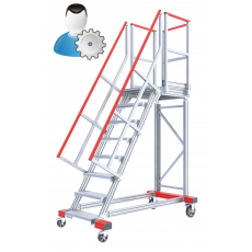 Fahrbare Plattformtreppe 60°