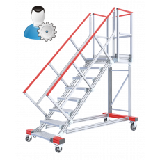 Fahrbare Plattformtreppe 45°