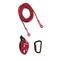 Lifeline-Set mit Sicherungsleine, Fallschutzgerät und Karabiner