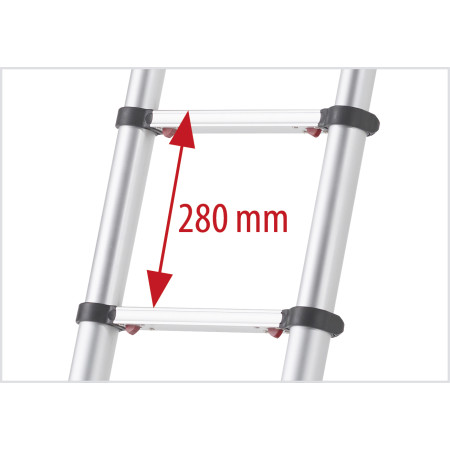 Echelle télescopique de 2.90m de long