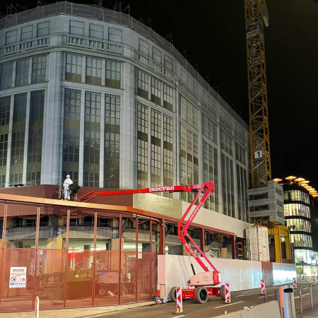 Nächtlicher Einsatz auf der Baustelle