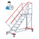 Fahrbare Plattformtreppe 45°