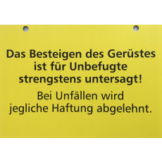 Hinweisschild
