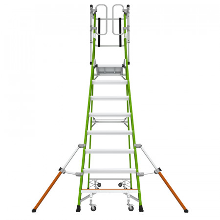 Scala a piattaforma Safety Cage VTR/ALU con 8  gradini