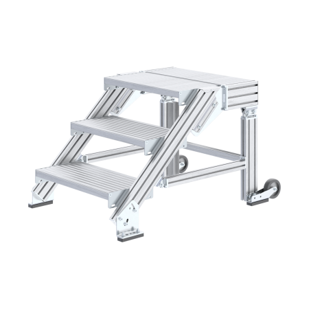 Scaletta Hymer larga 60 cm con 3 scalini