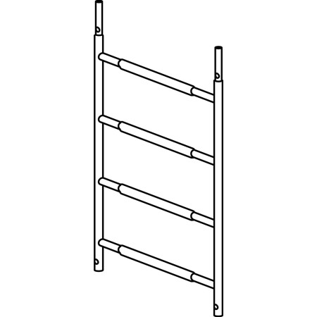 Gerüstrahmen gebördelt  72 x 117 cm