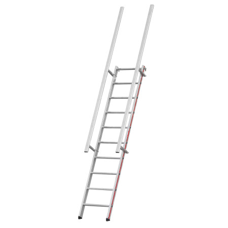 Scala d'accesso inclinata a 68°, senza pedana