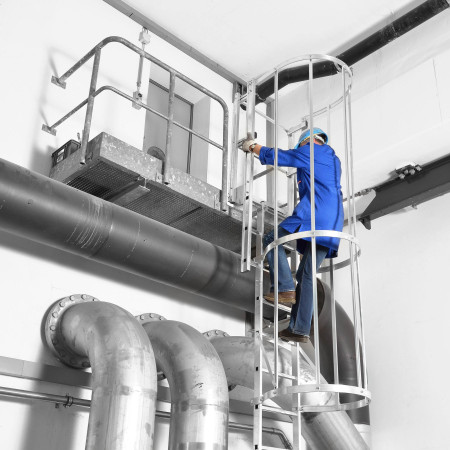 Scale fisse con gabbia di sicurezza