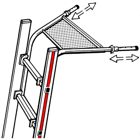 Verstellbarer Wandabstand von 420 - 670 mm