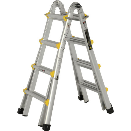 Combines a stepladder, extension ladder ... 