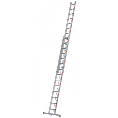 Rope-operated extension ladder in size 2x14