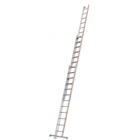 Rope-operated extension ladder in size 3x12