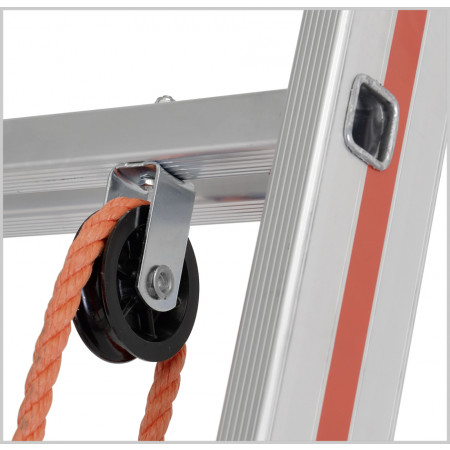 Rope (Ø 12 mm) for safe height adjustment