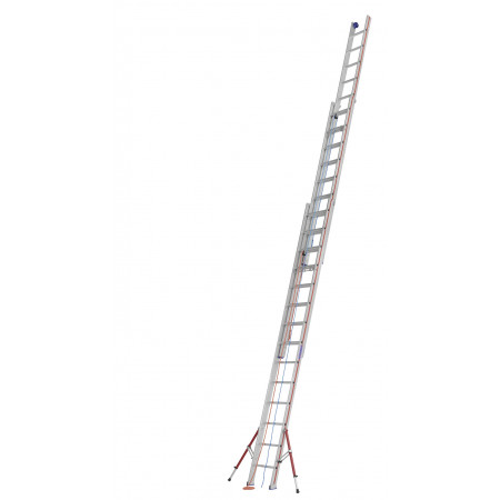 Rope-operated extension ladder, size 3x14