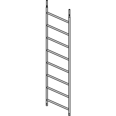 Gerüstrahmen geschweisst 72 x 215 cm