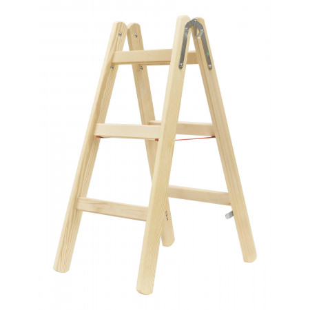Wood ladder with 2 x 3 rungs