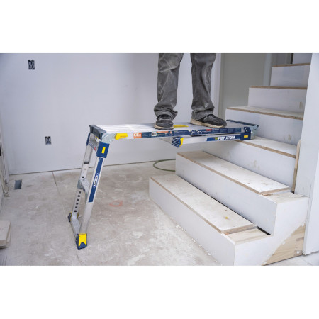 Slip-resistant bumpers for stairwell mode