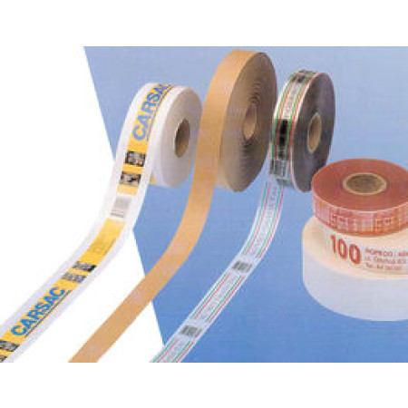 All types of tape can be imprinted with text, logos or bar codes