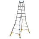 Anwendung Stehleiter: 4×4 Sprossen, Teleskop ausgefahren
