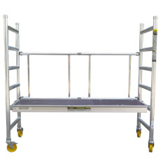 Faltbares Basisgerüst = Standhöhe 0.80 m ; Reichhöhe 2.80 m