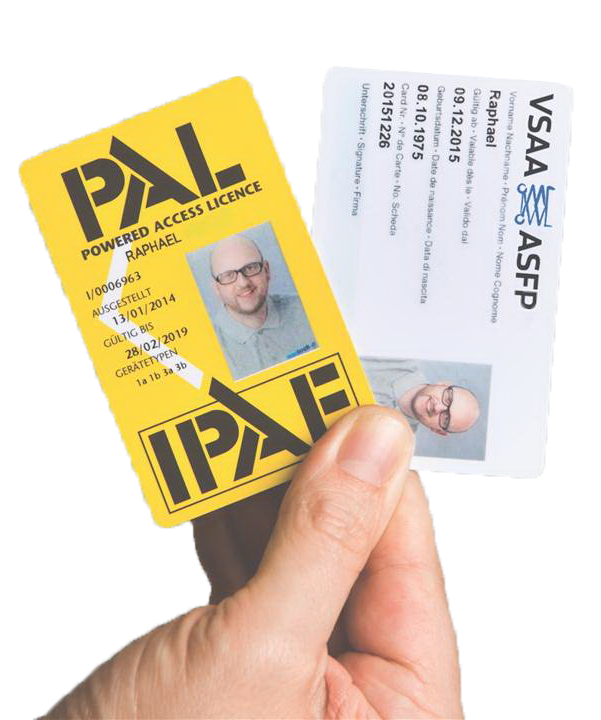 IPAF- und VSAA-Ausweiskarte